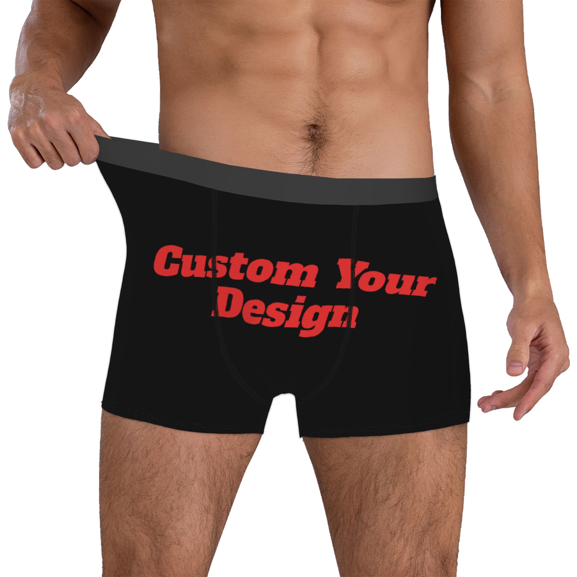 Boyshort Underwear - Özelleştirilmiş Özel Fotoğraf Logolu Metin İç