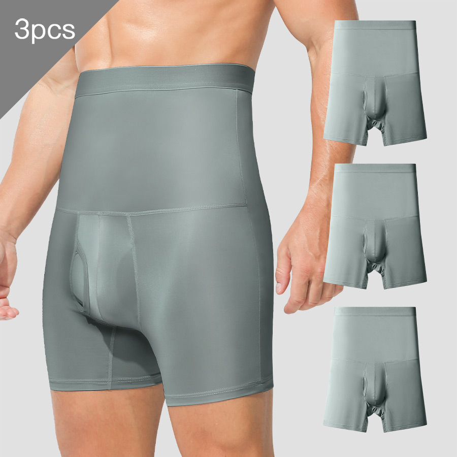 Corset Waist Cinch - 3 adet erkek spor iç çamaşırı: