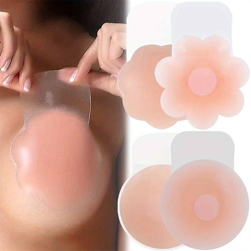 Push Up Bra Padded - 1Pairs silikon meme kapağı yukarı kaldırın