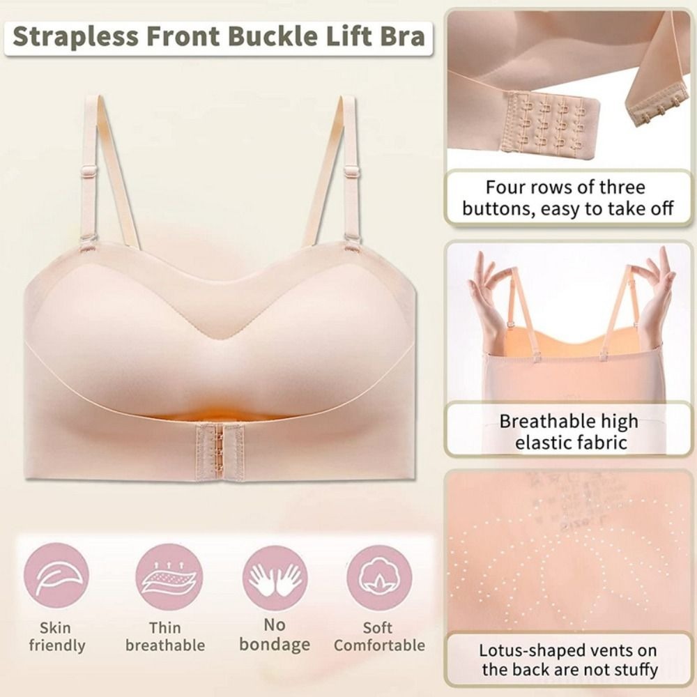 Bralette Wireless Soft - Yumuşak Push Up Straplez Görünmez Sütyen