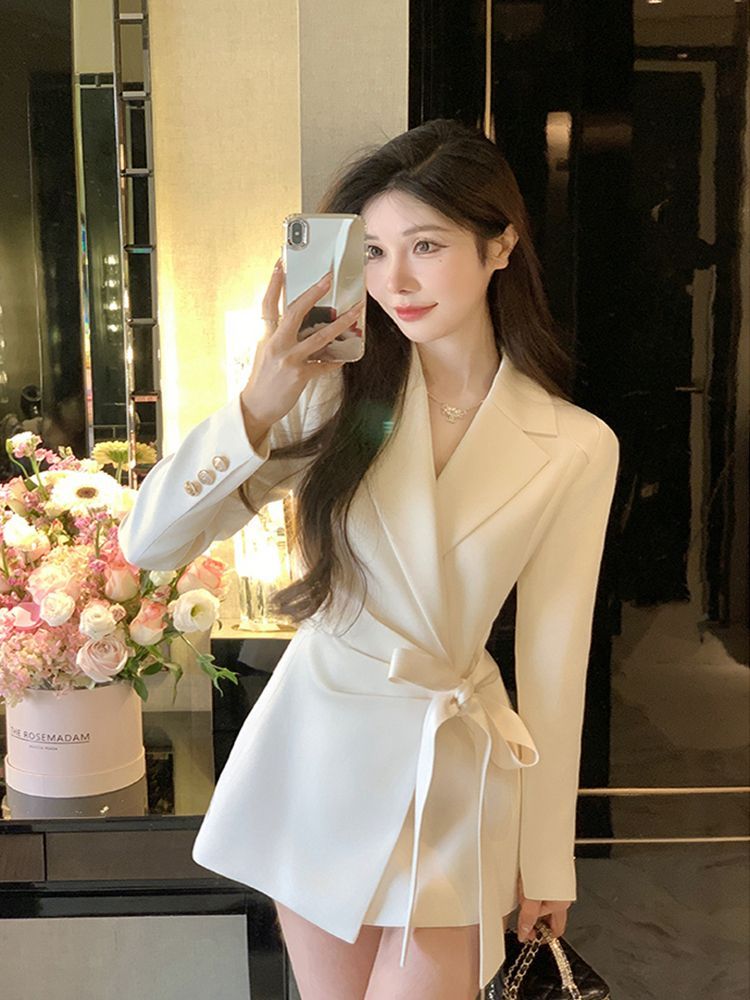 Corset Waist Cinch - Düz Renk 2026 Sonbahar Yeni Kore
