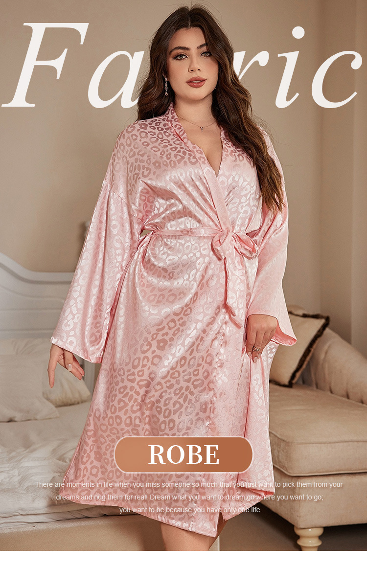 Robe Silk Women - Artı Boyutu Robe Pijama Kadın Pijama