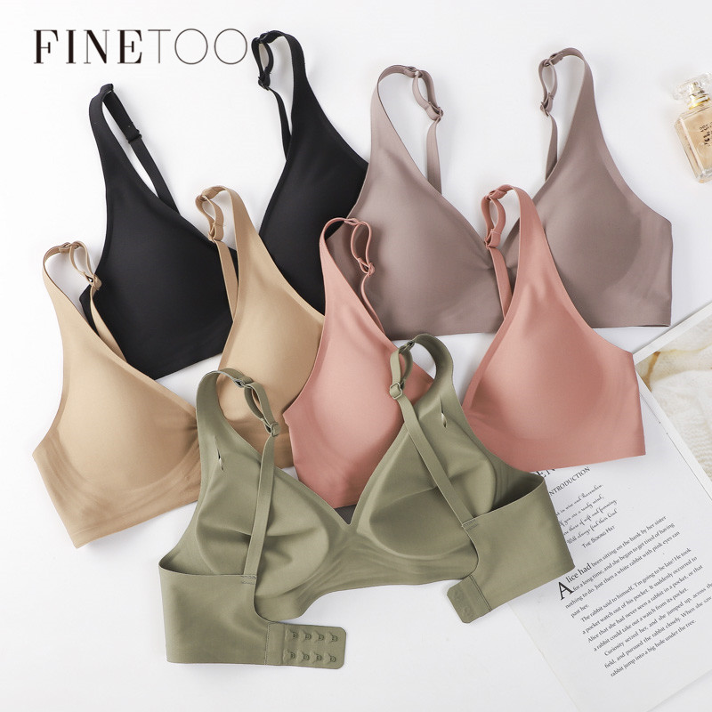 Bralette Wireless Soft - FINETOO yumuşak kablosuz sutyen kadın derin