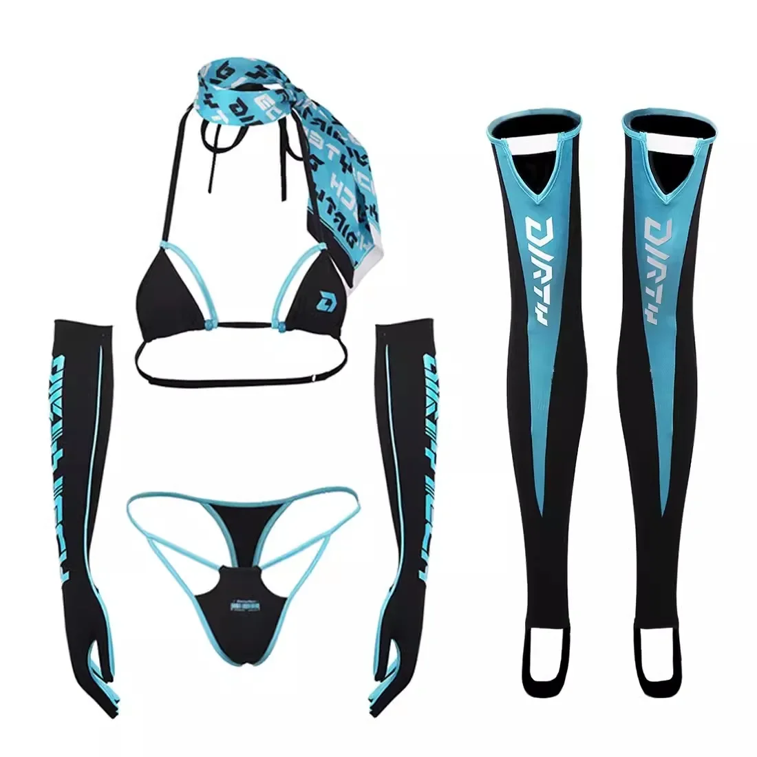 Thong Bikini Women - Kadınlar Seksi 5 Parça bikini seti