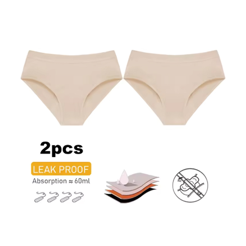 Period Panty Absorbent - 2 adet ağır akışlı saf pamuk