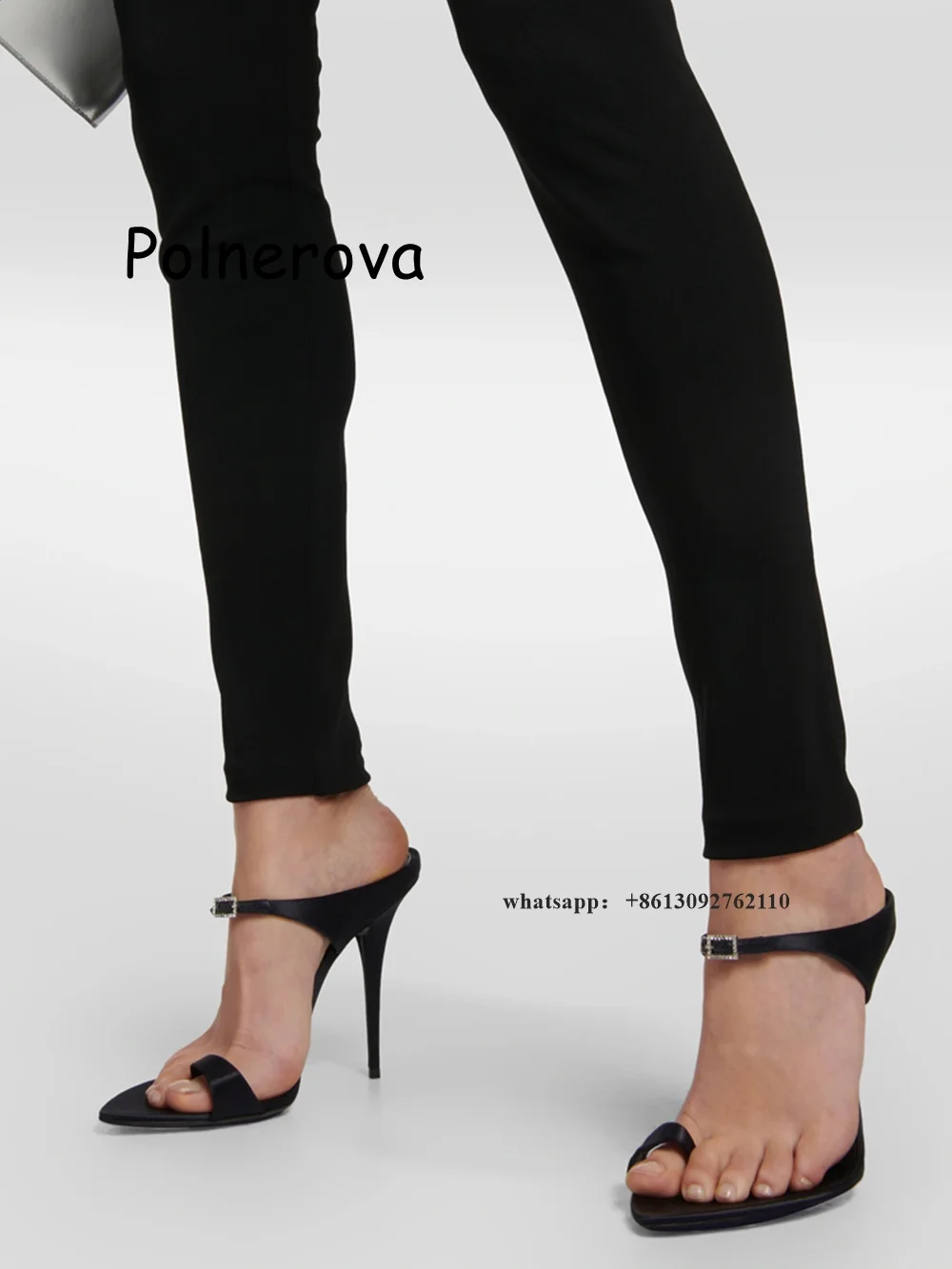 Slip Dress Satin - Açık ayak sandalet Flip Flop ince