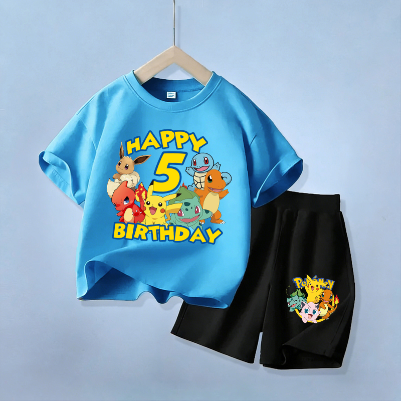 Boyshort Underwear - Sevimli Pikachu Doğum Günü Çocuk Giyim