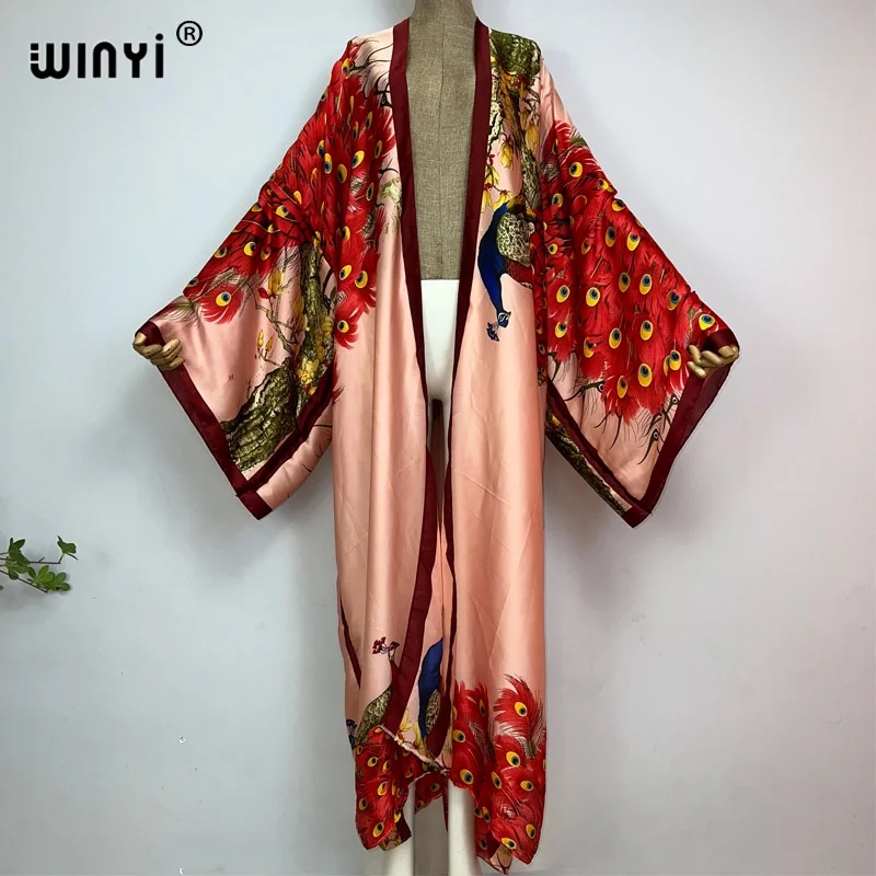 Robe Silk Women - WINYI 2026 Yaz Kadın Hırkası dikişli