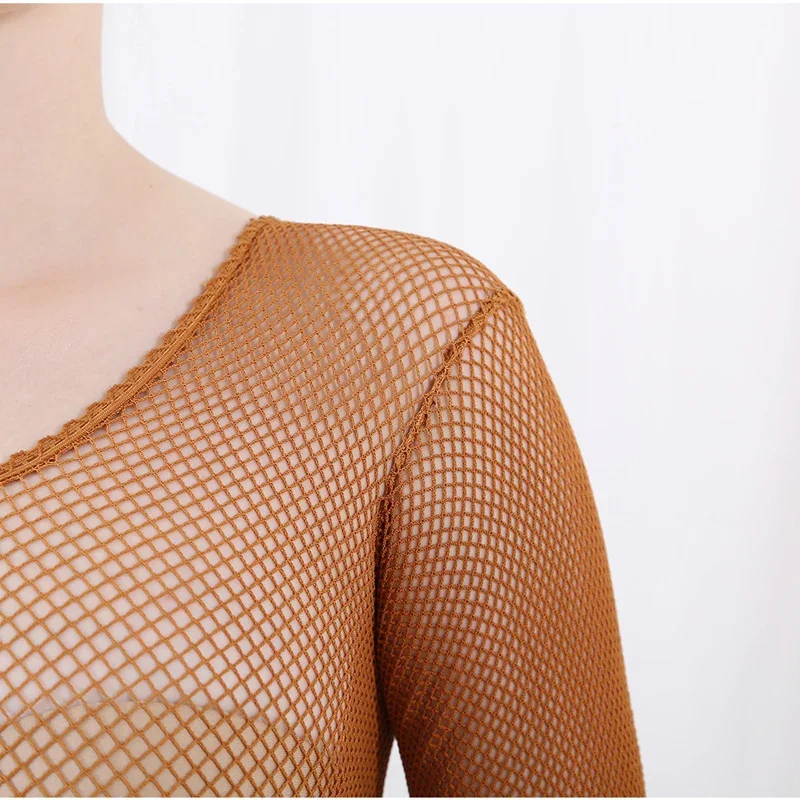 Bodystocking Fishnet - Latin Dansı Tam Vücut Tulumları File
