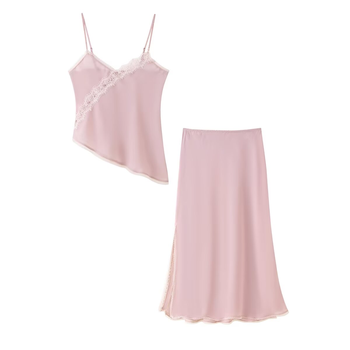Cami Top Lace - Tidalyf 2025 Kadın Pembe Atlet Üst