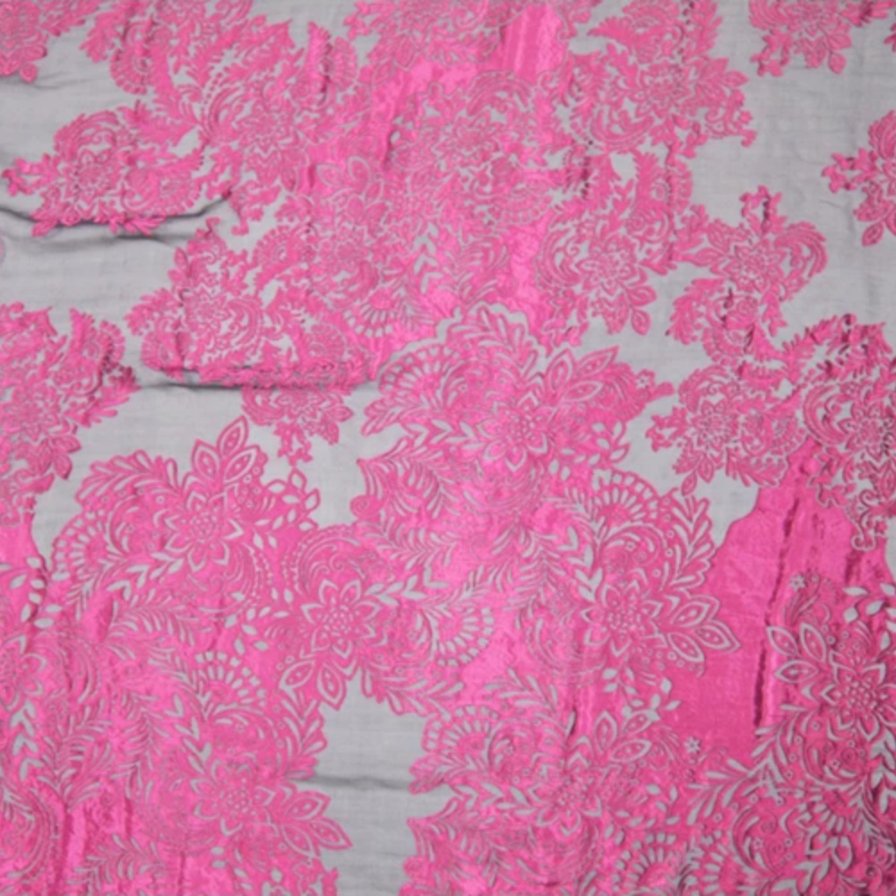 Moda Büyük Pembe Çiçek Desenli - Robe Silk Women incelemesi ve fiyatı