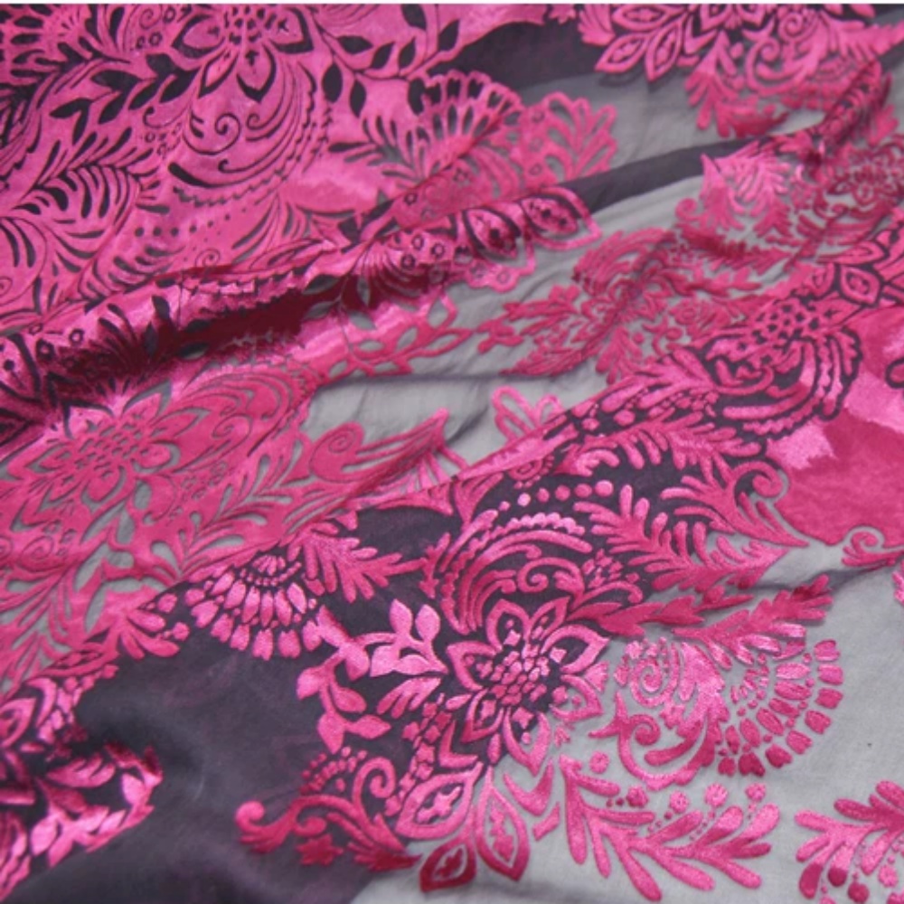 Moda Büyük Pembe Çiçek Desenli - Robe Silk Women incelemesi ve fiyatı