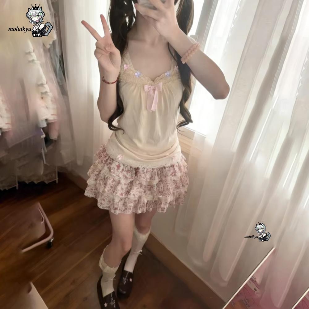 Kadın Y2K 2 Parça Kıyafet Seti - Cami Top Lace incelemesi ve fiyatı