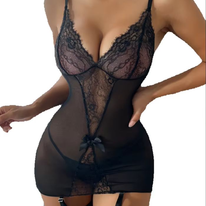 Dantel İç Çamaşırı Seti Çorapl - Garter Belt Set incelemesi ve fiyatı