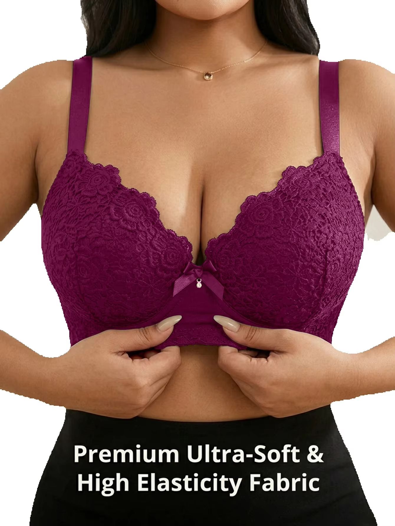 Kadın Büyük Beden Çiçek Desenl - Push Up Bra Padded incelemesi ve fiyatı