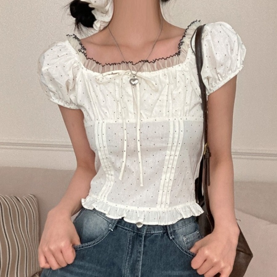 Yazlık Tatlı Balon Kol Puantiy - Corset Waist Cinch incelemesi ve fiyatı