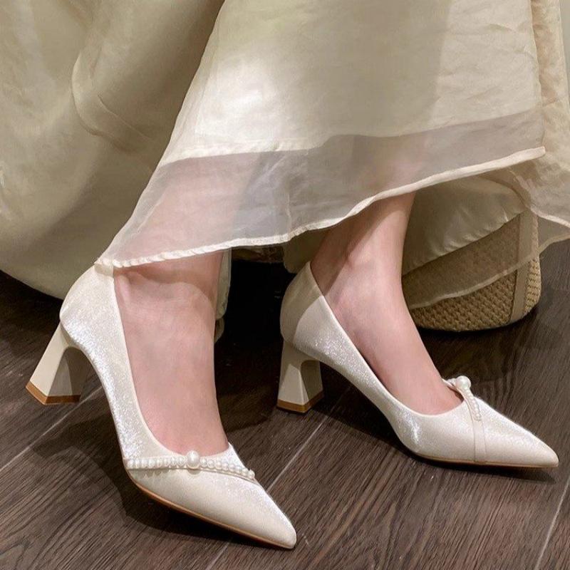 Zarif İnci Süslemeli Sivri Bur - Slip Dress Satin incelemesi ve fiyatı