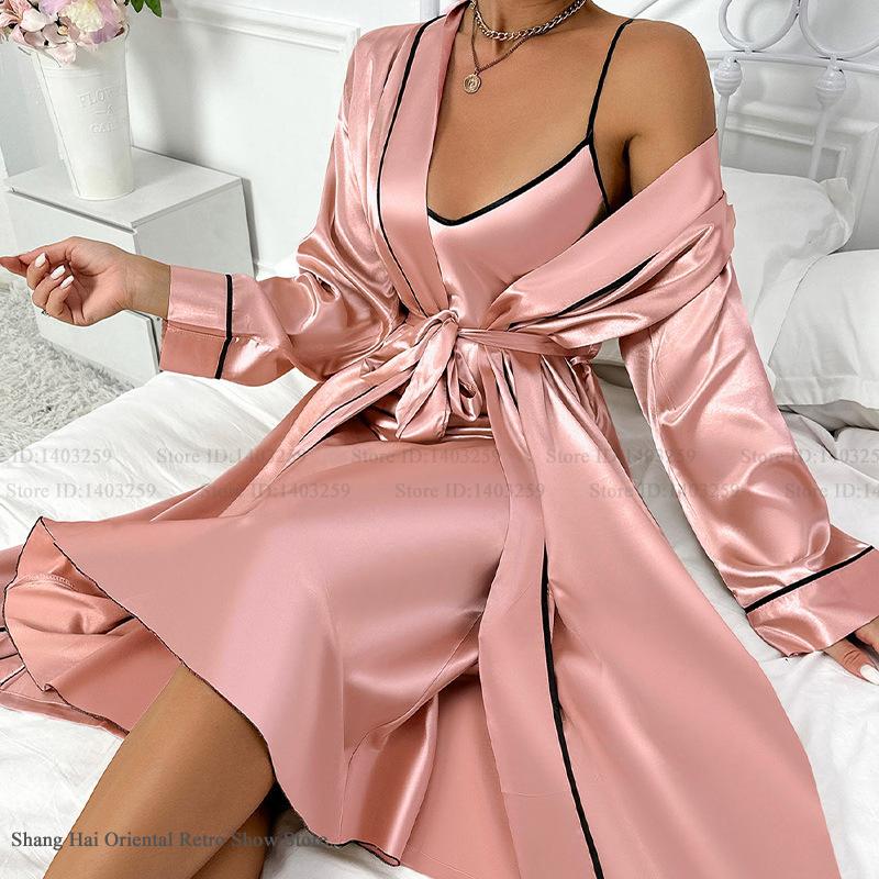 Seksi Uzun Twinset Elbise Seti - Robe Silk Women incelemesi ve fiyatı