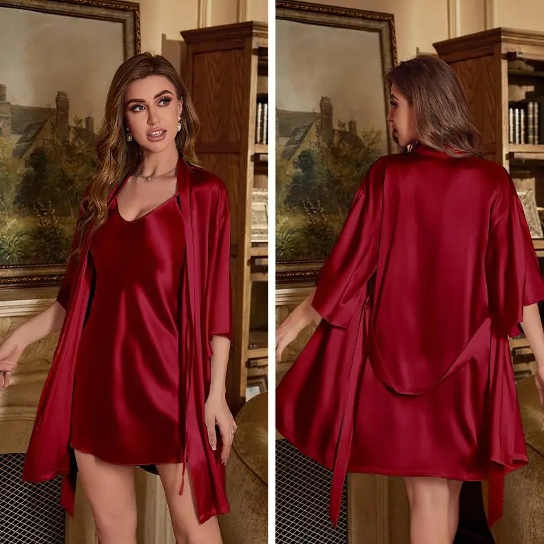 2 adet bornoz takım elbise kad - Robe Silk Women incelemesi ve fiyatı