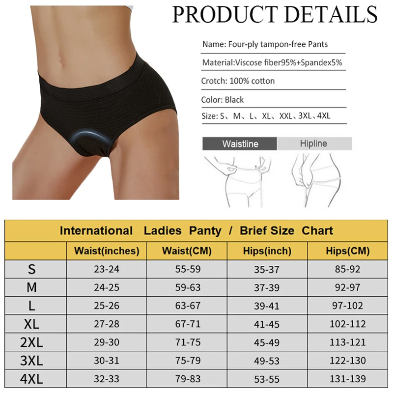 2 adet ağır akışlı saf pamuk r - Period Panty Absorbent incelemesi ve fiyatı