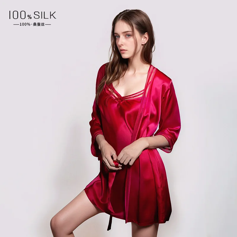 19MM %100 Dut İpek Sabahlık Ki - Robe Silk Women incelemesi ve fiyatı