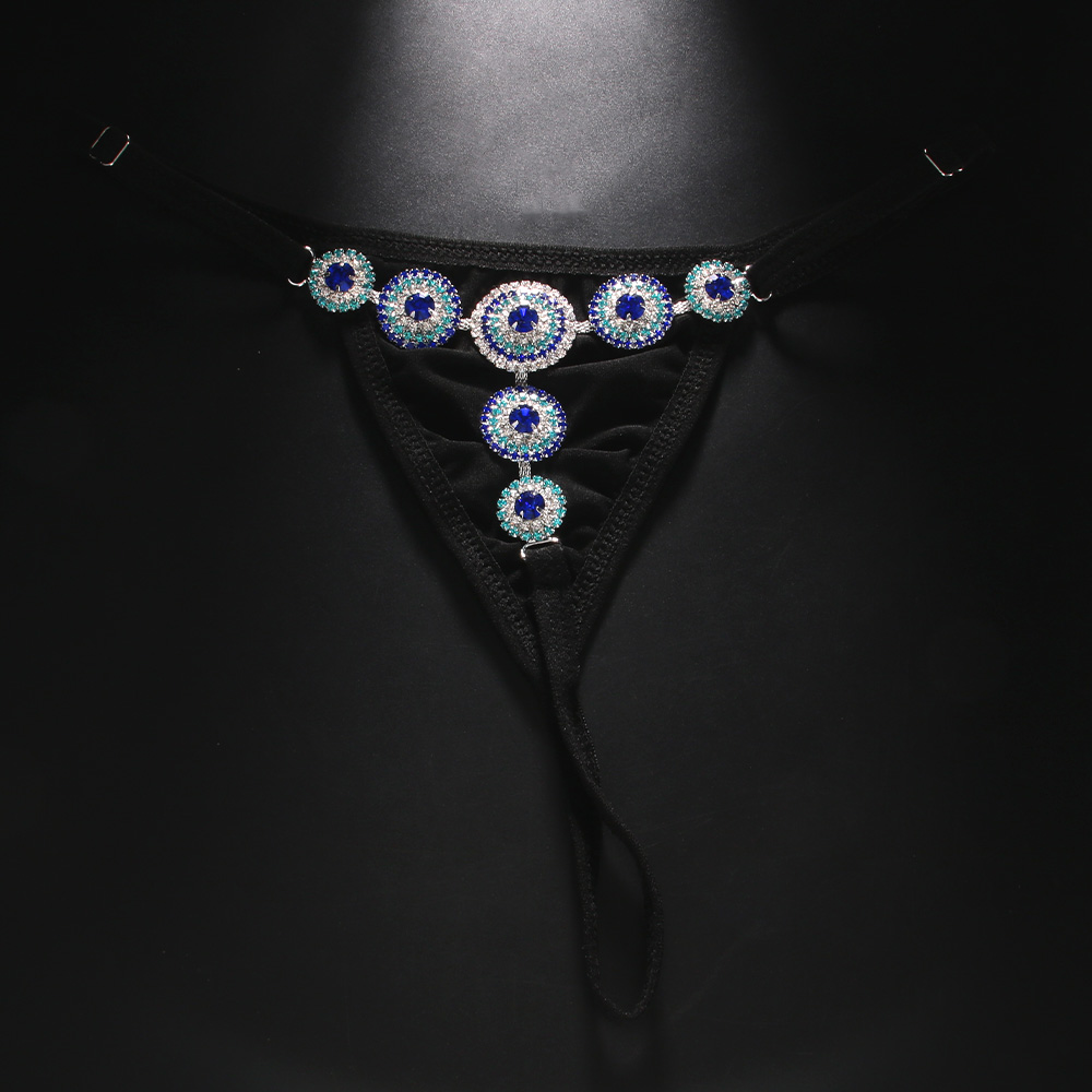 Rhinestone nazar tanga Bikini  - Thong Bikini Women incelemesi ve fiyatı