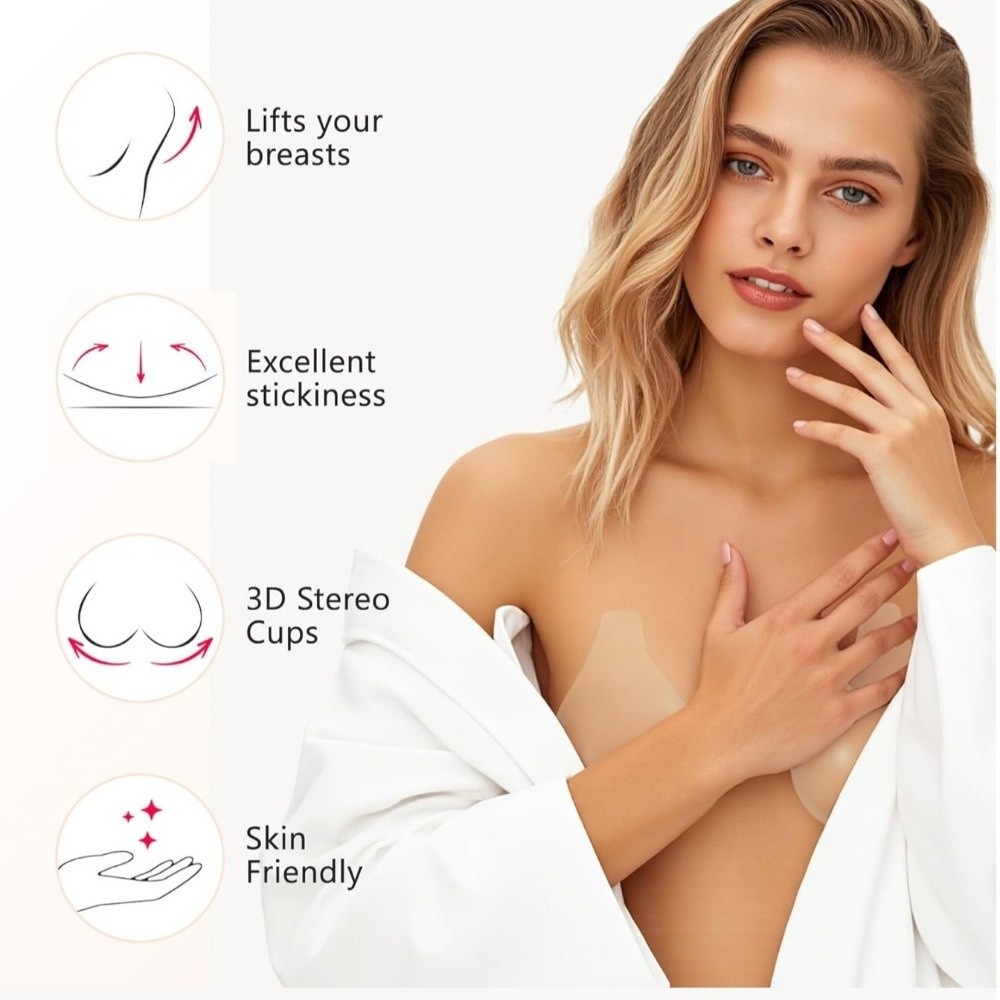 Dikişsiz Silikon Göğüs Ucu Ört - Silicone Bra Adhesive incelemesi ve fiyatı